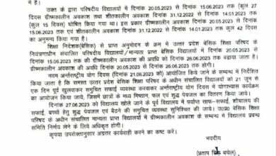 बेसिक शिक्षा परिषद के स्कूलों में बढ़ाई गईं गर्मी की छुट्टियां, अब 26 जून तक रहेगा अवकाश 1 photo1686215715