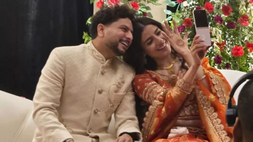 भारतीय क्रिकेटर कुलदीप यादव ने लखनऊ में बचपन की दोस्त वंशिका से की सगाई 1 04 06 2025 kuldeep yadav marriage 23955969