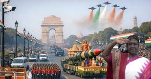 “77वां गणतंत्र दिवस: कर्तव्य पथ पर भव्य परेड, राष्ट्रपति द्रौपदी मुर्मू ने सलामी ली; ‘वंदे मातरम् के 150 वर्ष’ थीम में देश की शक्ति और विविधता की झलक” 1 download 3 16