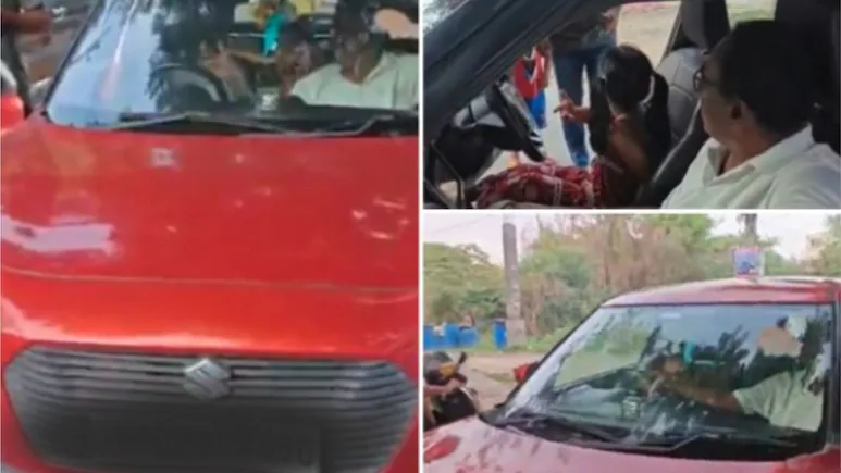 6 साल की पोती से सड़क पर कार चलवाना पड़ा महंगा, तेलंगाना के सब-इंस्पेक्टर पर केस दर्ज, विभागीय जांच भी शुरू 1 o16qpo7c telangana