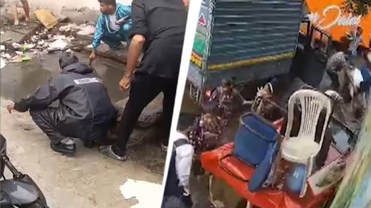 दिल्ली में स्कूल से लौट रहे दो मासूम खुले नाले में गिरे, CCTV वीडियो ने सुरक्षा व्यवस्थाओं पर उठाए गंभीर सवाल 1 images 3 6