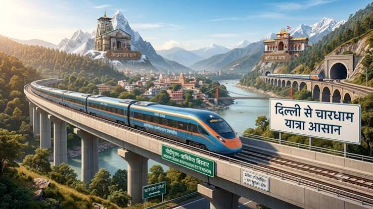 Rishikesh-Karnaprayag Rail: दिल्ली-NCR से चारधाम यात्रा होगी आसान, Namo Bharat और नई रेल लाइन बदलेंगी सफर 1 images 3 14