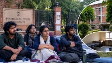JNU में छात्रों की अनिश्चितकालीन भूख हड़ताल, CPO Manual वापस लेने से लेकर हॉस्टल सुविधाओं तक कई मांगें 2 156256486