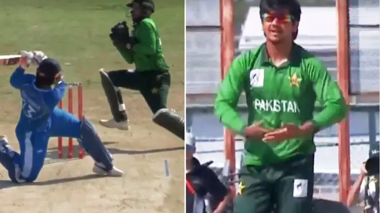 IND vs PAK Final: वैभव सूर्यवंशी को आउट कर सईम अयूब ने किया ‘बेबी सेलिब्रेशन’, मैदान पर छाया भारत-पाकिस्तान का रोमांच 1 2o5hbt74 saim ayubs baby celebration
